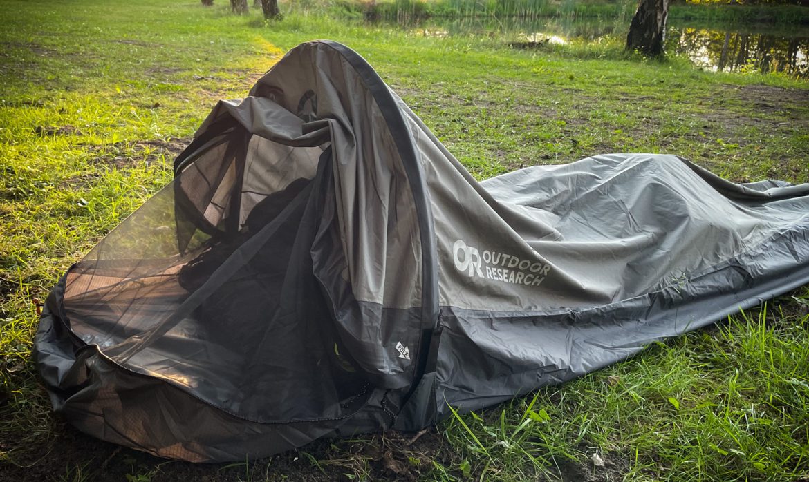 Outdoor Research Helium Bivy bivy sack in the field test